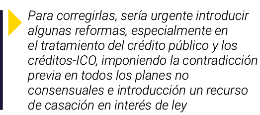 ￼ Para corregirlas, ser a urgente introducir algunas reformas, especialmente en el tratamiento del cr dito p blico y ...