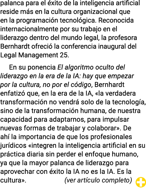 palanca para el xito de la inteligencia artificial reside m s en la cultura organizacional que en la programaci n te...