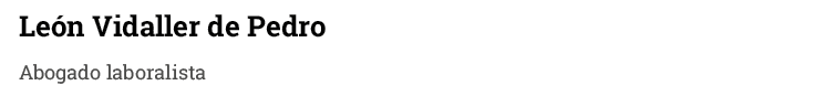 Le n Vidaller de Pedro Abogado laboralista