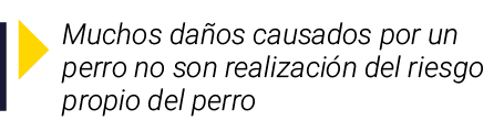 ￼ Muchos da os causados por un perro no son realizaci n del riesgo propio del perro