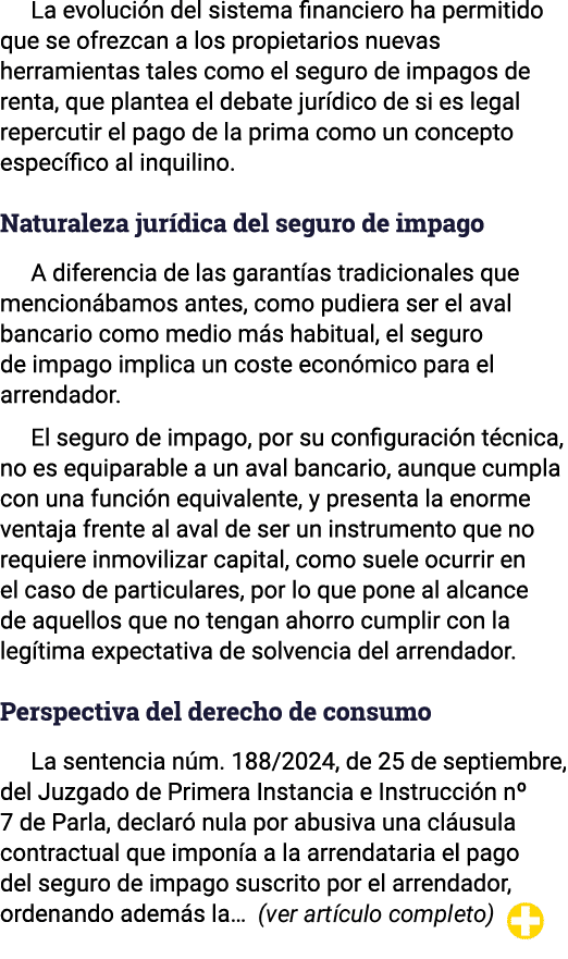 La evoluci n del sistema financiero ha permitido que se ofrezcan a los propietarios nuevas herramientas tales como el...