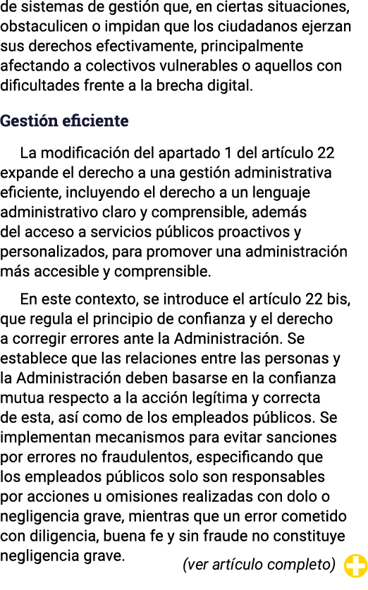 de sistemas de gesti n que, en ciertas situaciones, obstaculicen o impidan que los ciudadanos ejerzan sus derechos ef...