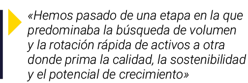￼ «Hemos pasado de una etapa en la que predominaba la b squeda de volumen y la rotaci n r pida de activos a otra dond...