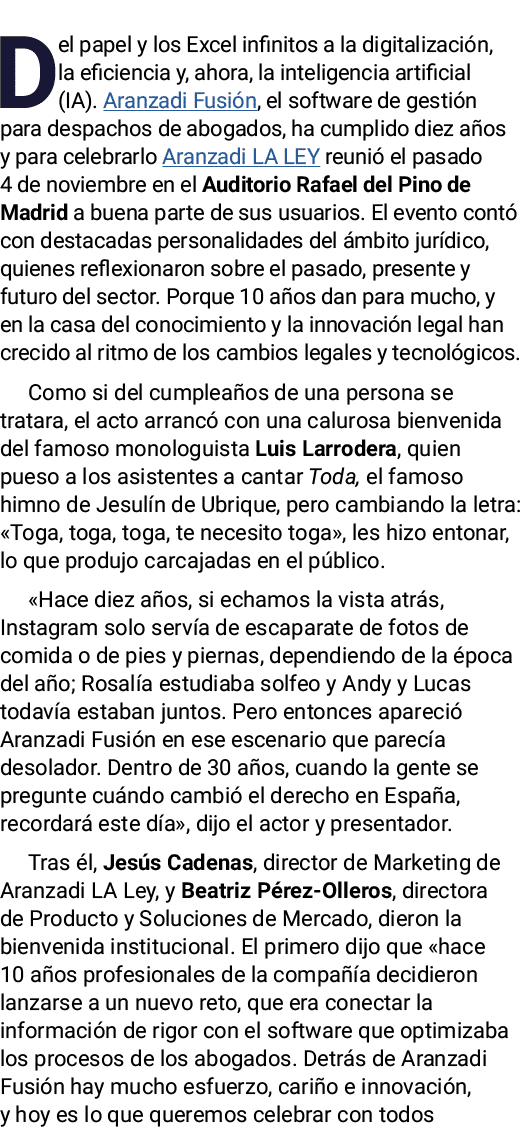 Del papel y los Excel infinitos a la digitalizaci n, la eficiencia y, ahora, la inteligencia artificial (IA). Aranzad...