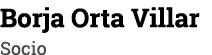 Borja Orta Villar Socio