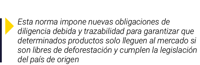 ￼ Esta norma impone nuevas obligaciones de diligencia debida y trazabilidad para garantizar que determinados producto...
