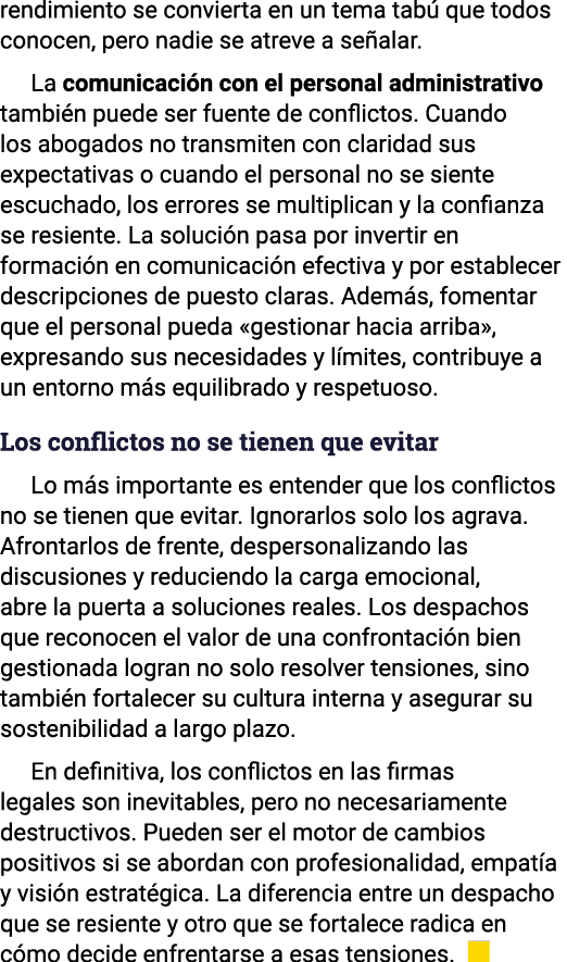 rendimiento se convierta en un tema tab que todos conocen, pero nadie se atreve a se alar. La comunicaci n con el pe...