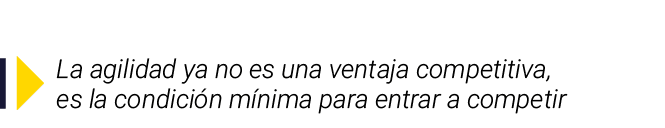 ￼ La agilidad ya no es una ventaja competitiva, es la condici n m nima para entrar a competir