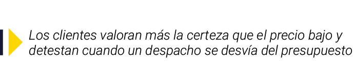 ￼ Los clientes valoran m s la certeza que el precio bajo y detestan cuando un despacho se desv a del presupuesto