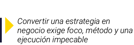 ￼ Convertir una estrategia en negocio exige foco, m todo y una ejecuci n impecable