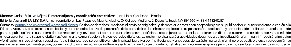 Director: Carlos Balanza N jera. Director adjunto y coordinaci n contenidos: Juan Iribas S nchez de Boado. Editorial ...