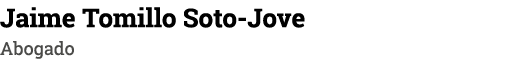 Jaime Tomillo Soto Jove Abogado