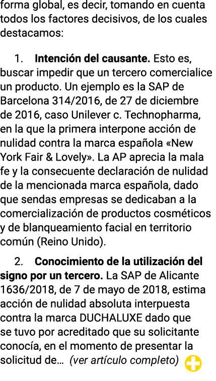 forma global, es decir, tomando en cuenta todos los factores decisivos, de los cuales destacamos: 1. Intenci n del ca...