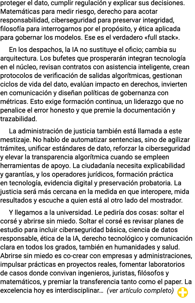 proteger el dato, cumplir regulaci n y explicar sus decisiones. Matem ticas para medir riesgo, derecho para acotar re...