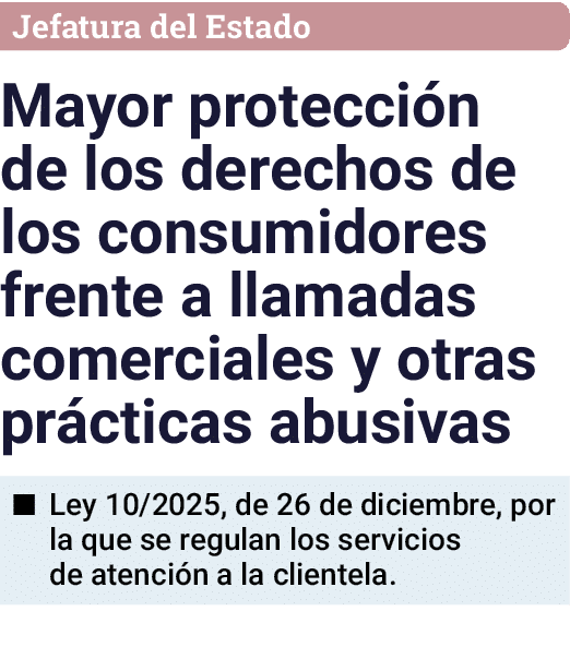 Jefatura del Estado Mayor protecci n de los derechos de los consumidores frente a llamadas comerciales y otras pr cti...