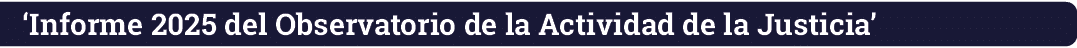‘Informe 2025 del Observatorio de la Actividad de la Justicia’