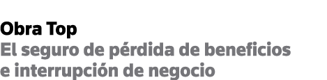Obra Top El seguro de pérdida de beneficios e interrupción de negocio