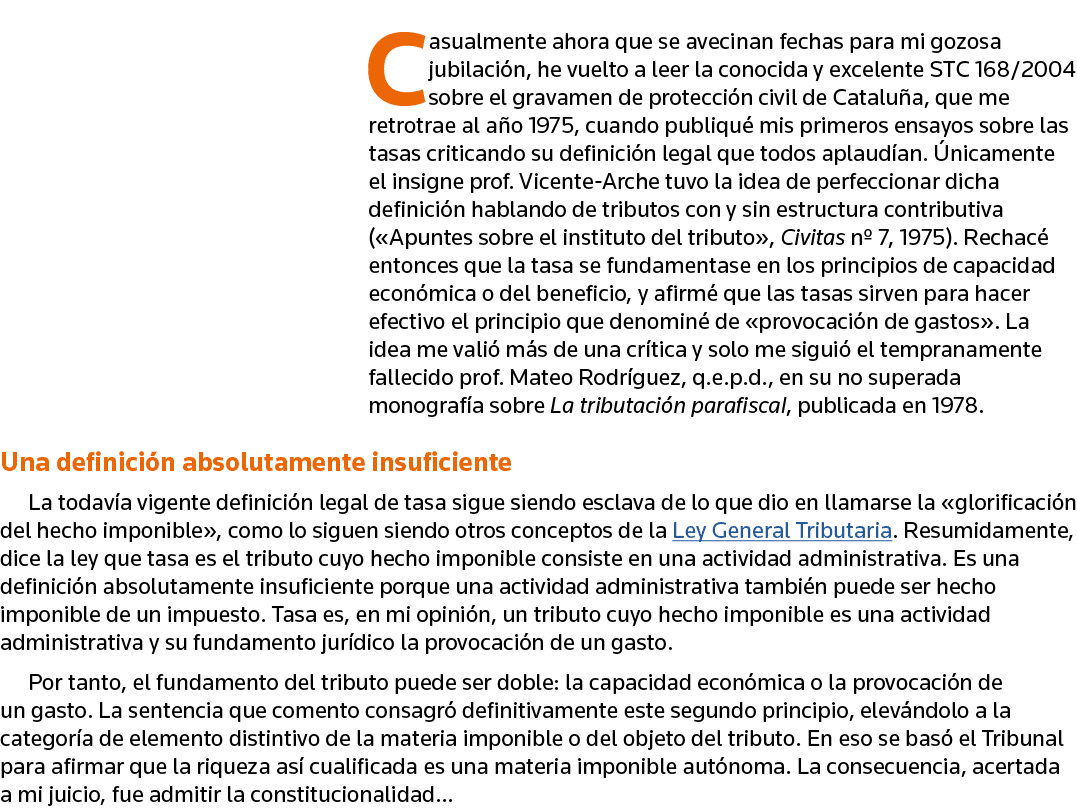 Casualmente ahora que se avecinan fechas para mi gozosa jubilación, he vuelto a leer la conocida y excelente STC 168    