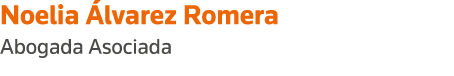 Noelia Álvarez Romera Abogada Asociada
