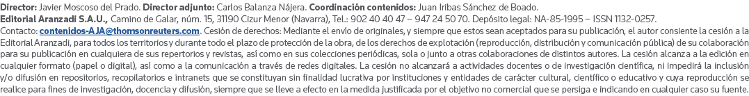 Director: Javier Moscoso del Prado  Director adjunto: Carlos Balanza Nájera  Coordinación contenidos: Juan Iribas Sán   