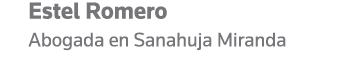 Estel Romero Abogada en Sanahuja Miranda