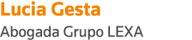 Lucia Gesta Abogada Grupo LEXA
