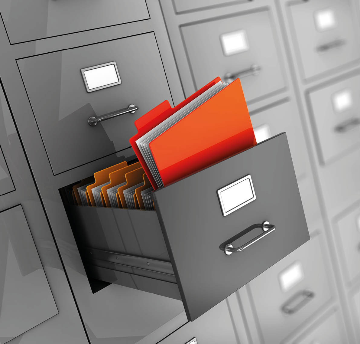 3d illustration of information search metaphor