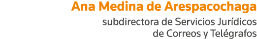 Ana Medina de Arespacochaga subdirectora de Servicios Jurídicos de Correos y Telégrafos