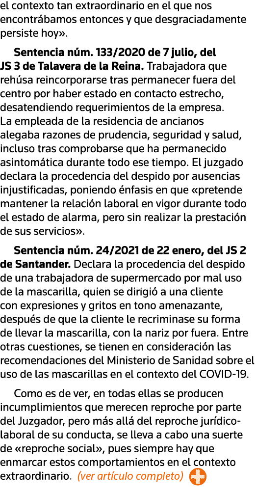 el contexto tan extraordinario en el que nos encontrábamos entonces y que desgraciadamente persiste hoy   Sentencia n   