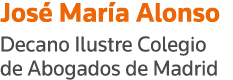 José María Alonso Decano Ilustre Colegio de Abogados de Madrid