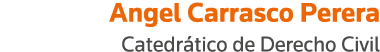 Angel Carrasco Perera Catedrático de Derecho Civil