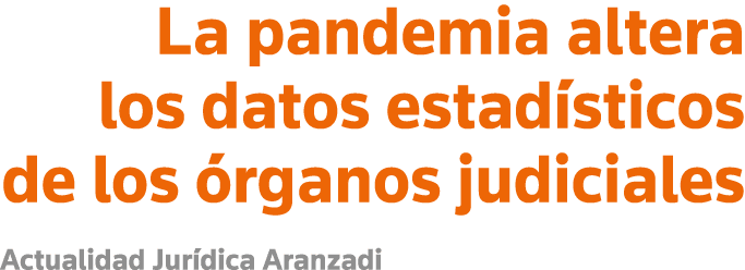 La pandemia altera los datos estadísticos de los órganos judiciales Actualidad Jurídica Aranzadi