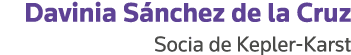 Davinia Sánchez de la Cruz Socia de Kepler-Karst