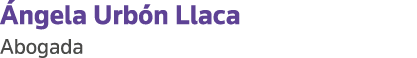 Ángela Urbón Llaca Abogada
