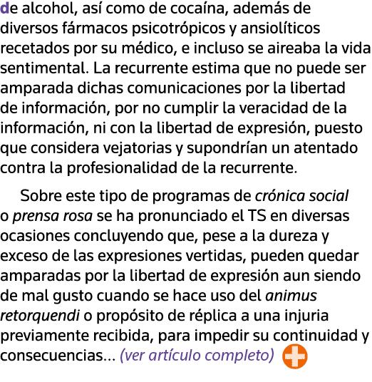 de alcohol, así como de cocaína, además de diversos fármacos psicotrópicos y ansiolíticos recetados por su médico, e    