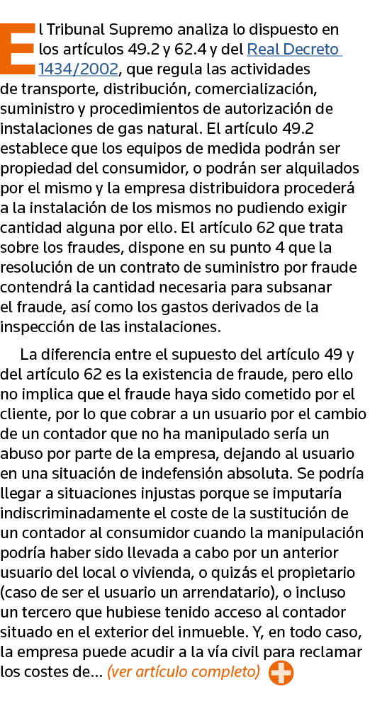 El Tribunal Supremo analiza lo dispuesto en los artículos 49 2 y 62 4 y del Real Decreto 1434 2002, que regula las ac   