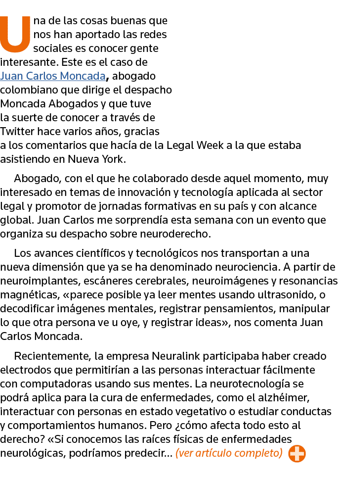 Una de las cosas buenas que nos han aportado las redes sociales es conocer gente interesante  Este es el caso de Juan   