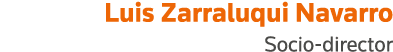 Luis Zarraluqui Navarro Socio-director