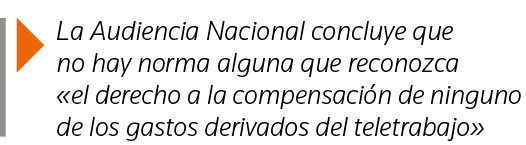  La Audiencia Nacional concluye que no hay norma alguna que reconozca  el derecho a la compensación de ninguno de los   