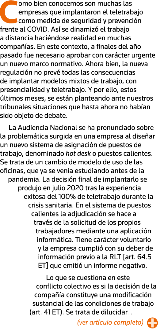 Como bien conocemos son muchas las empresas que implantaron el teletrabajo como medida de seguridad y prevención fren   