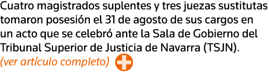 Cuatro magistrados suplentes y tres juezas sustitutas tomaron posesión el 31 de agosto de sus cargos en un acto que s   