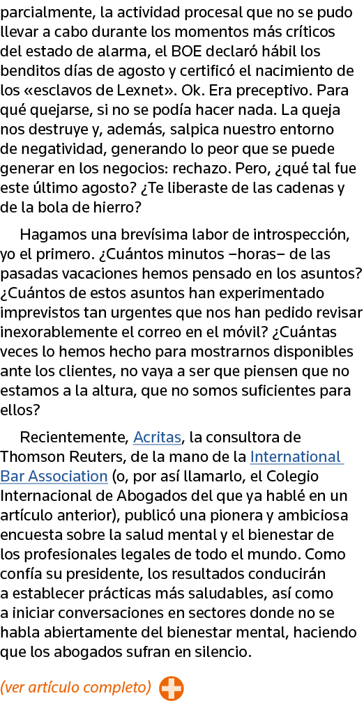 parcialmente, la actividad procesal que no se pudo llevar a cabo durante los momentos más críticos del estado de alar   
