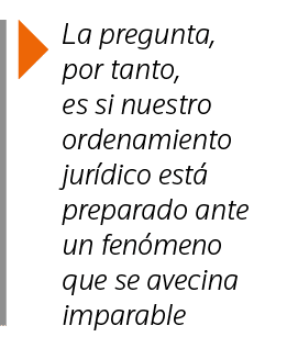  La pregunta, por tanto, es si nuestro ordenamiento jurídico está preparado ante un fenómeno que se avecina imparable