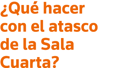  Qué hacer con el atasco de la Sala Cuarta 