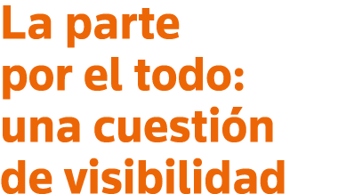 La parte por el todo: una cuestión de visibilidad