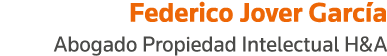 Federico Jover García Abogado Propiedad Intelectual H&A