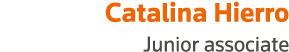 Catalina Hierro Junior associate