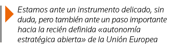  Estamos ante un instrumento delicado, sin duda, pero también ante un paso importante hacia la recién definida  auton   