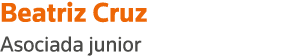 Beatriz Cruz Asociada junior