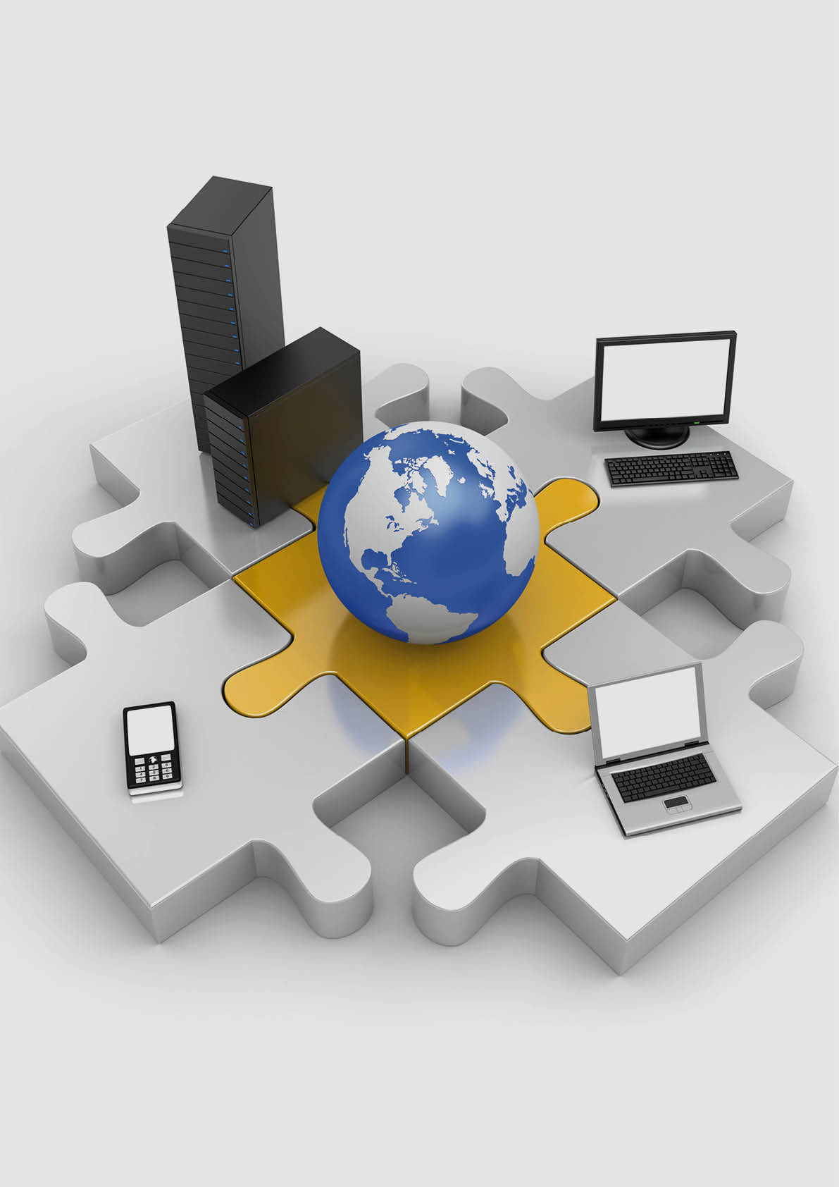 Technology concept  Isolated on white